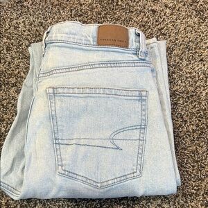 American Eagle Outfitters Light Wash High-Rise Jeans
